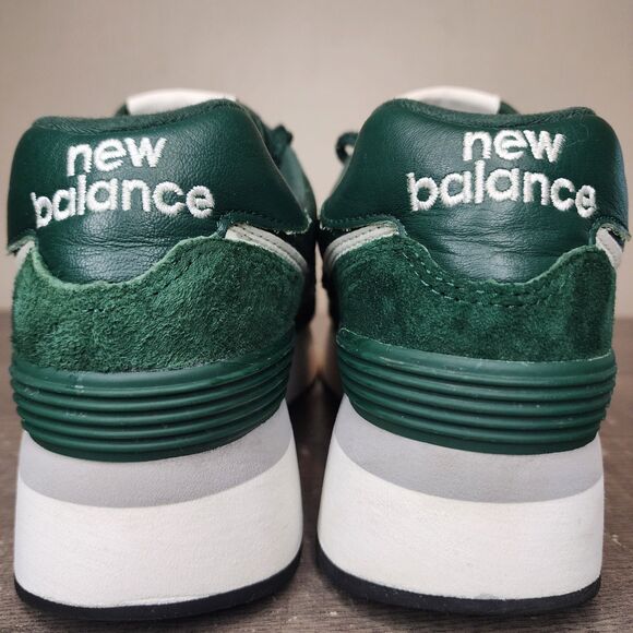 New Balance 574 Plus Shoes Platform Sneakers Acidic Green Suede Womens 7.5 - Picture 7 of 14